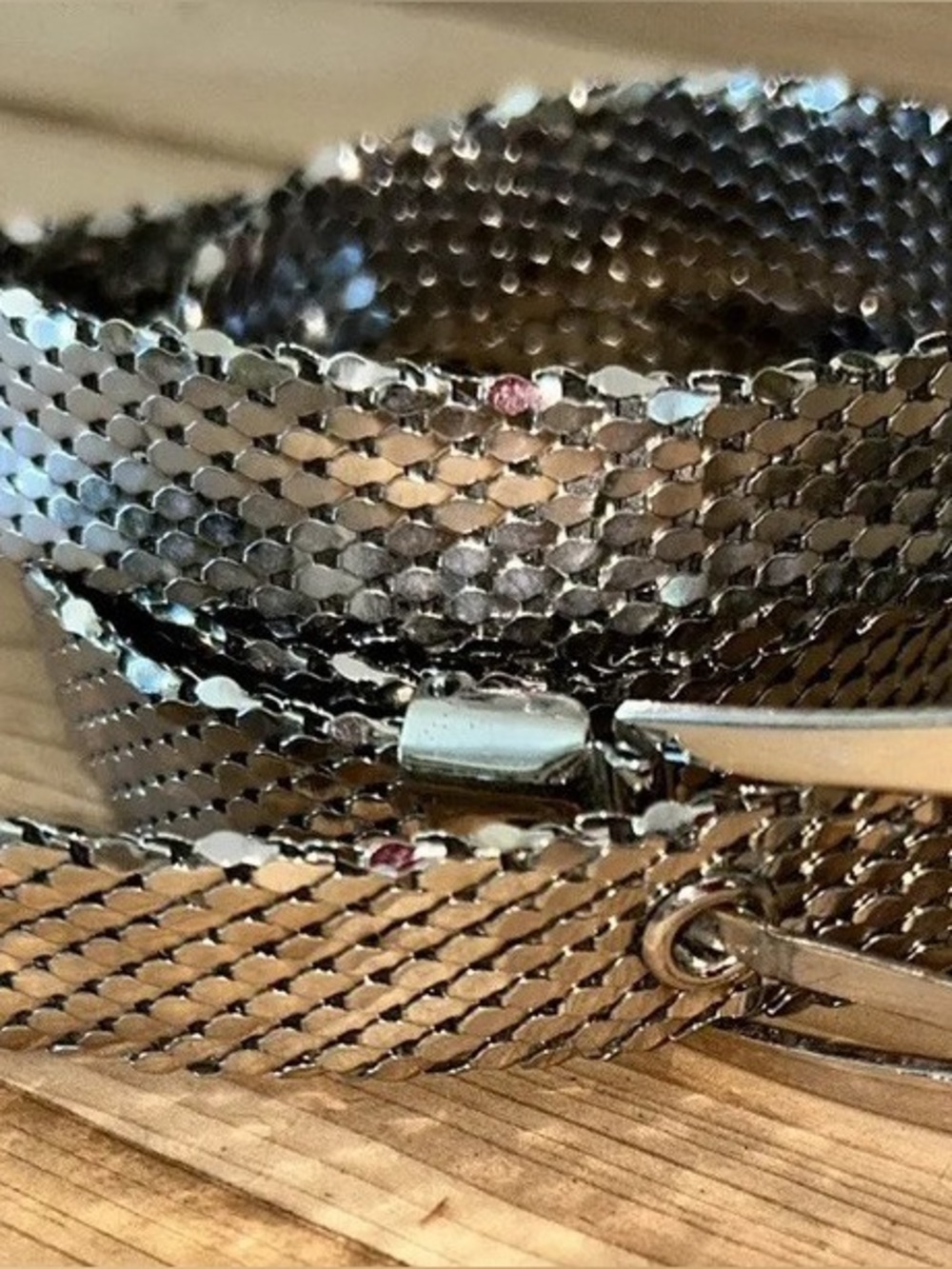 Vintage Gunmetal Mesh Belt